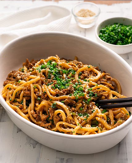 15-minute Pork & Sesame Udon Noodles