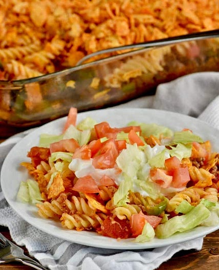 Pasta Taco Casserole