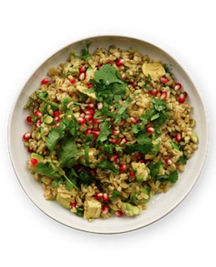 Salade de blé, avocat & grenade
