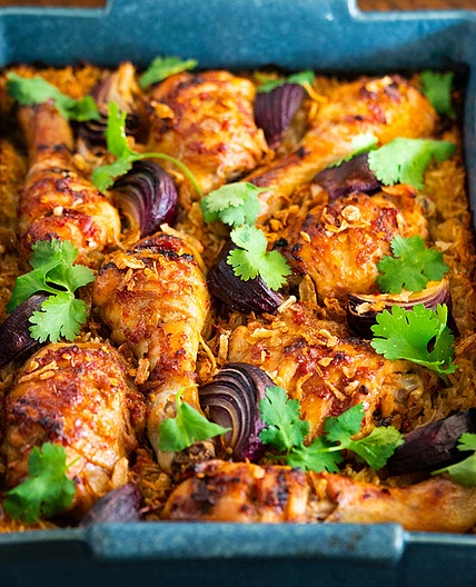 Chicken & Chilli Jam Traybake