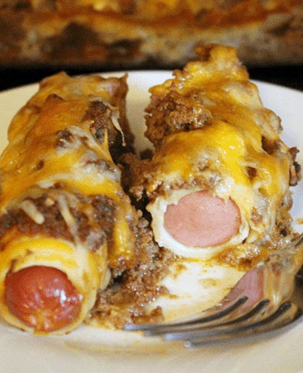 Chili Dog Bake