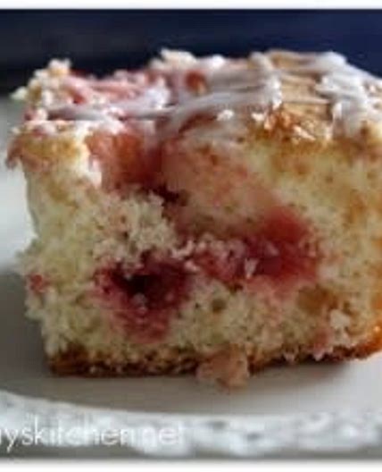 Sour Cream & Cherry Coffee Cake
