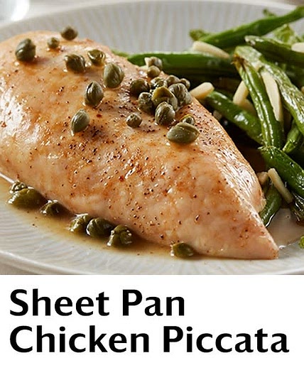 Sheet Pan Chicken Piccata
