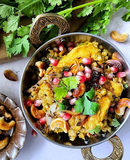 Cauliflower Rice Chicken Biryani 