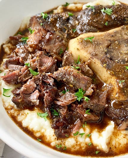 Garlic Herb Beef Shanks