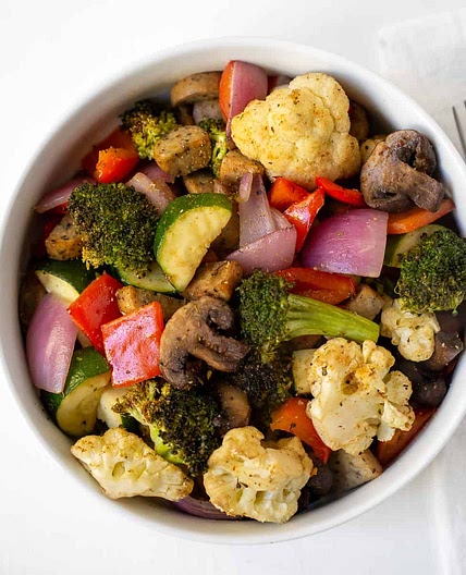 Air Fryer Sausage and Veggies
