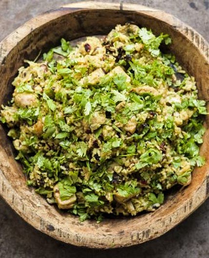 Curried Chicken and Rice with Cranberries