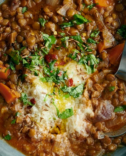 Lentil Parmesan Soup