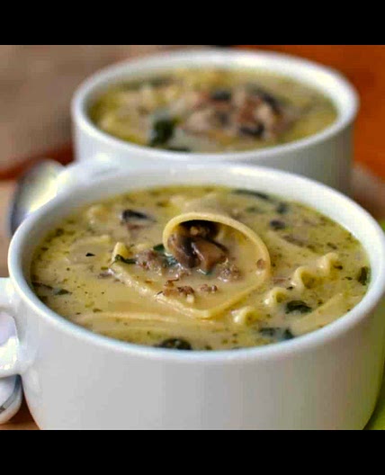 CREAMY ALFREDO LASAGNA SOUP