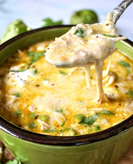 Crock Pot Green Enchilada Chicken Soup