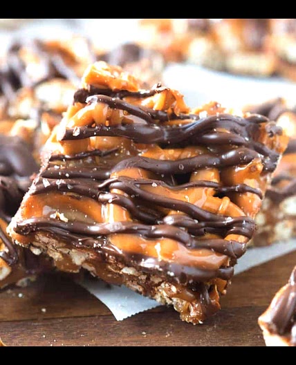 Salted Caramel Pretzel Bark