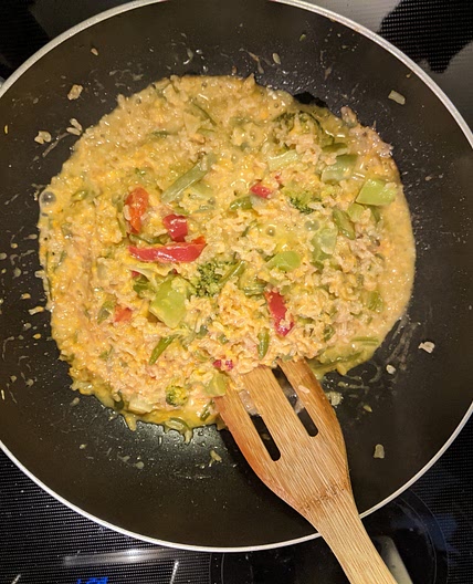 One Pot Easy Cheesy Vegetables and Rice