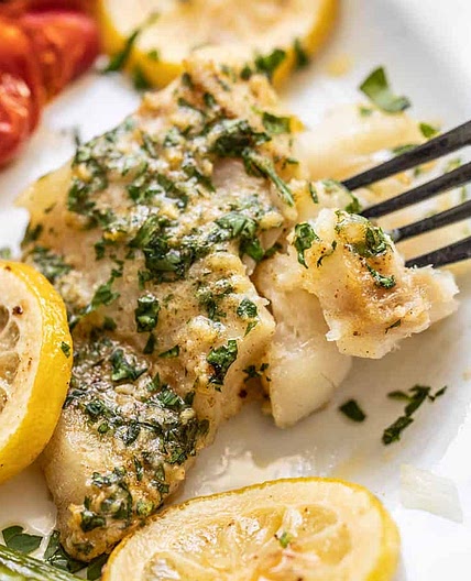 Garlic Butter Baked Cod