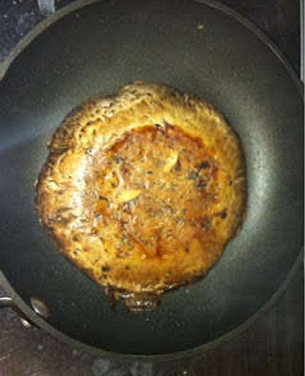 White Wine Marinated Portobello Mushroom Burger 