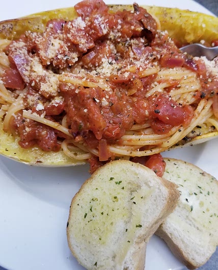 Spaghetti squash boat