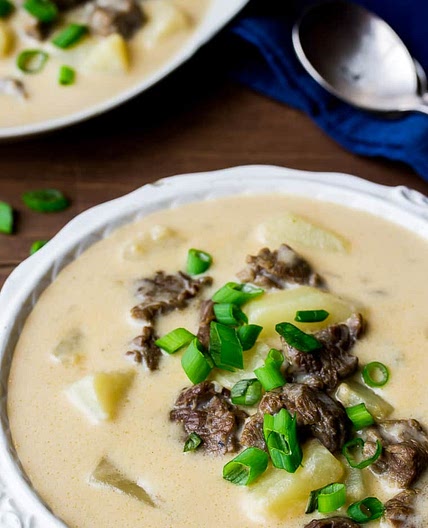 Creamy Steak and Potato Soup