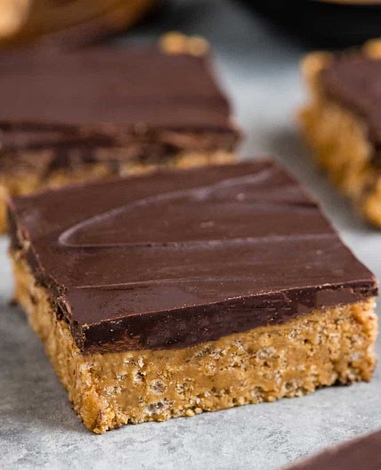 Healthy Peanut Butter Rice Crispy Treats