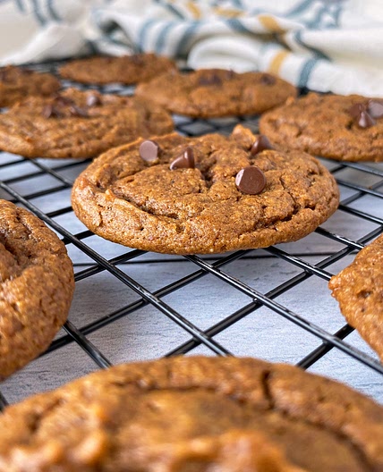 Paleo Pumpkin Chocolate Chip Cookies (Vegan)