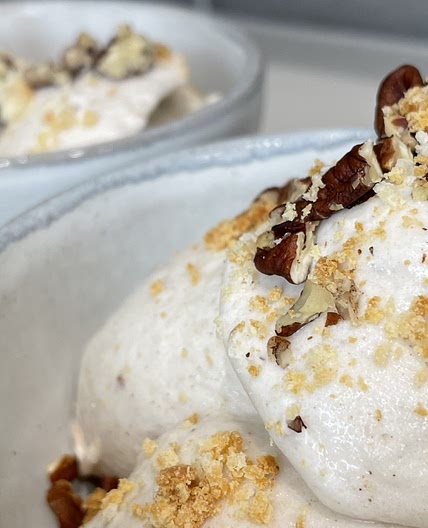 Dairy-Free Coconut Vanilla Pecan Pie Nice Cream