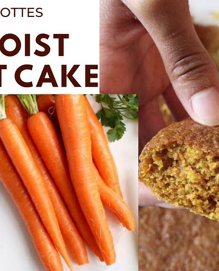 Easy, Delicious and Moist Carrot Cake (Gateau aux carottes)