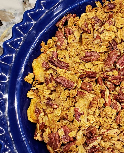 Healthy apple crisp