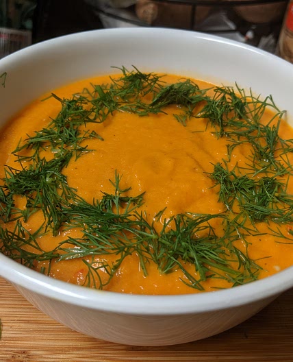 Roasted Red Bell Pepper Tomato Soup