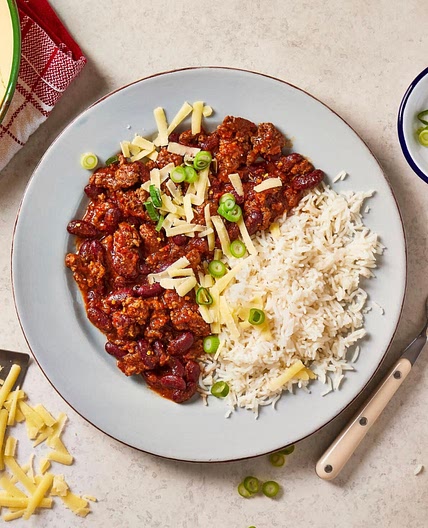 Smoky Meat-Free Chilli Con Carne With Rice