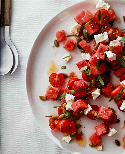 End of Summer Salad with Watermelon and Cherry Tomatoes [HMC]