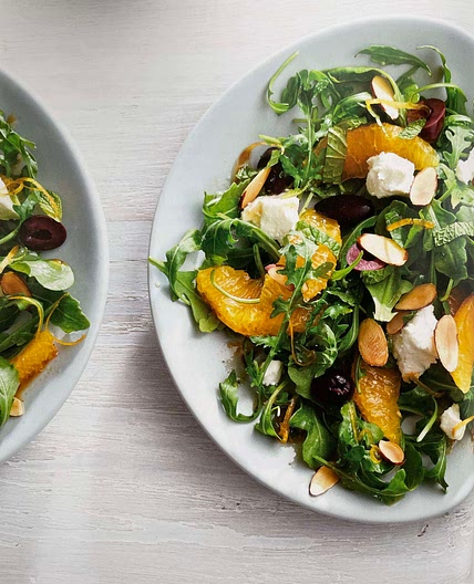 Orange Salad with Olives (Capers) and Mint [HMC]