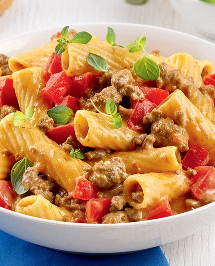 One pot pasta style cheeseburger