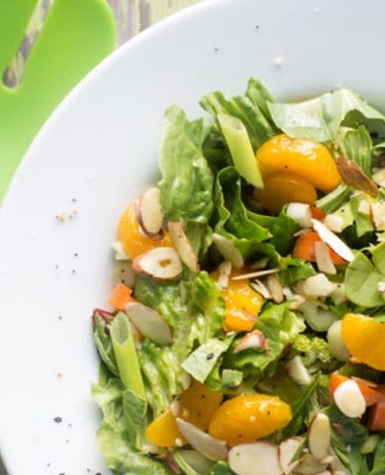 Arlene's orange salad with honey poppyseed dressing
