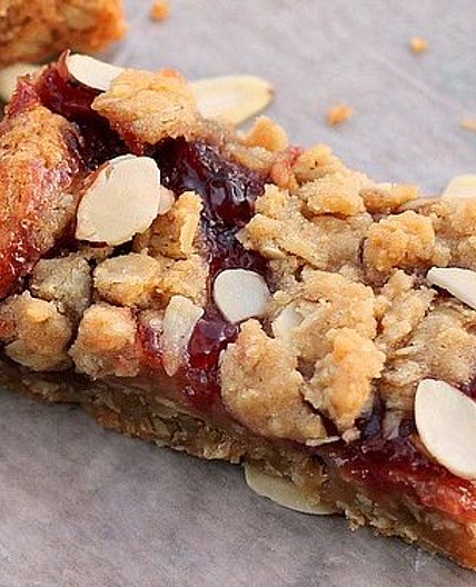 Cherry Oatmeal Almond Bars