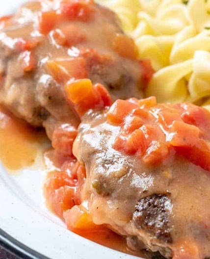 Hamburger Steaks with Tomato Gravy