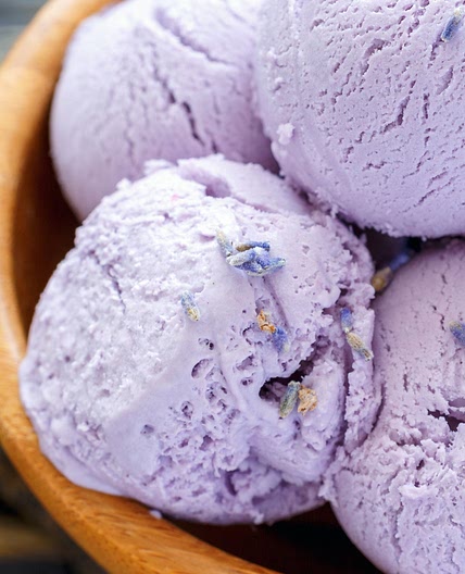 Low-Sugar Lavender Ice Cream