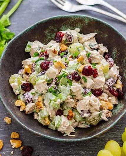 Chicken Salad with cranberries & walnuts