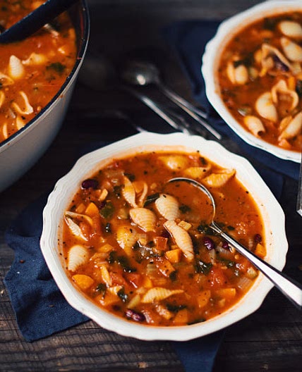 Soupe minestrone aux légumes