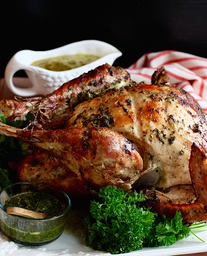 Chimichurri Butter Roasted Turkey