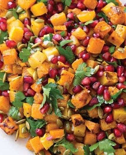 *0294kcal[9.2][10/10]* Roasted Winter Squash Salad with Za’atar and Parsley