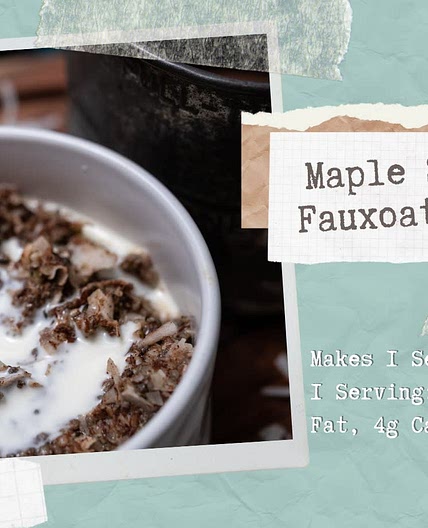 Maple Spice Fauxoatmeal