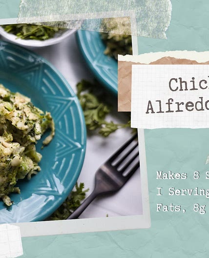 Chicken Alfredo Bake