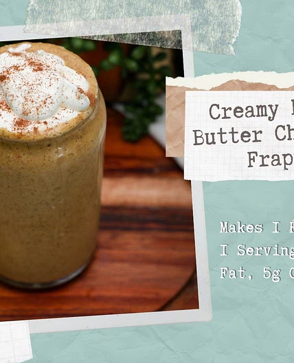 Creamy Peanut Butter Chocolate Frappe