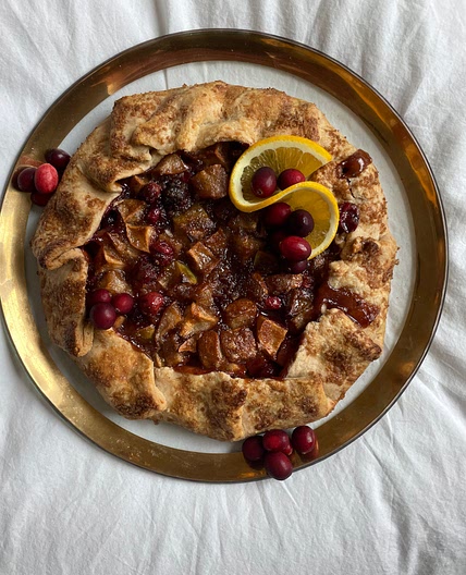 Apple, Pear & Cranberry Galette