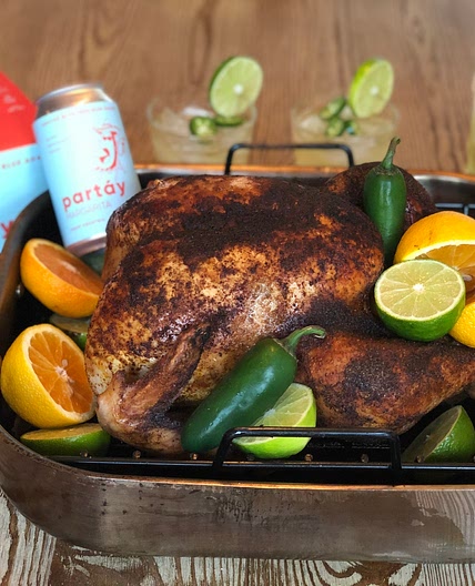 Spicy Partáy Turkey – Brined in a Blue Agave Margarita Craft Cocktail