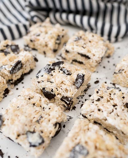 Cookies and Cream Rice Krispie Treats