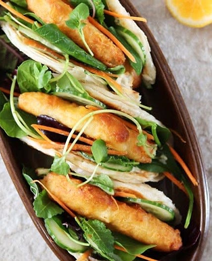 Roti fish Tacos