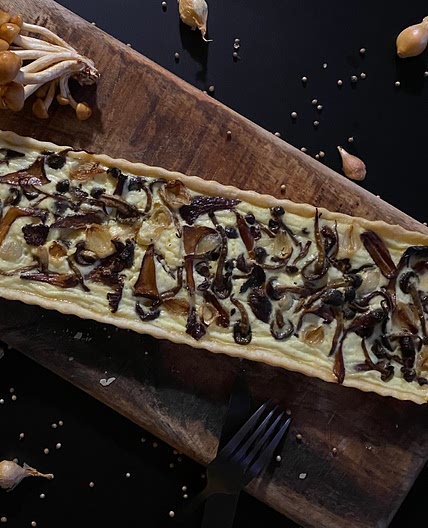 Wild Mushrooms Tart