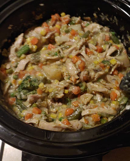 Chicken Crockpot Veggie Stew