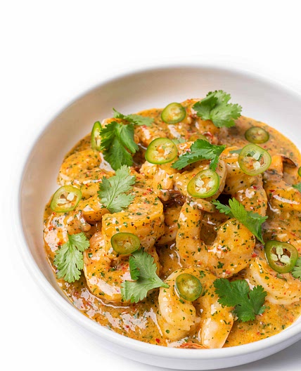 Garlic Shrimp with Creamy Coconut Sauce