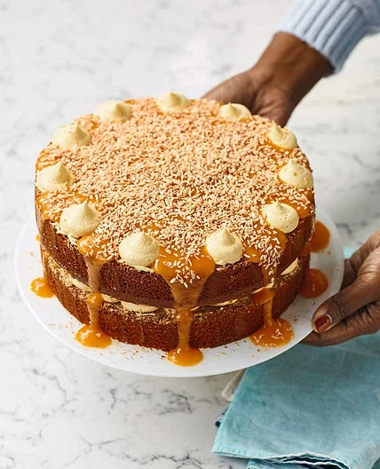 Mango and Coconut Yoghurt Cake with German Buttercream · Nadiya Hussain