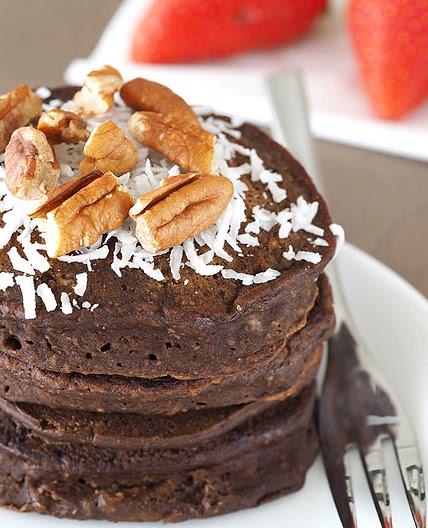 German Chocolate Pancakes